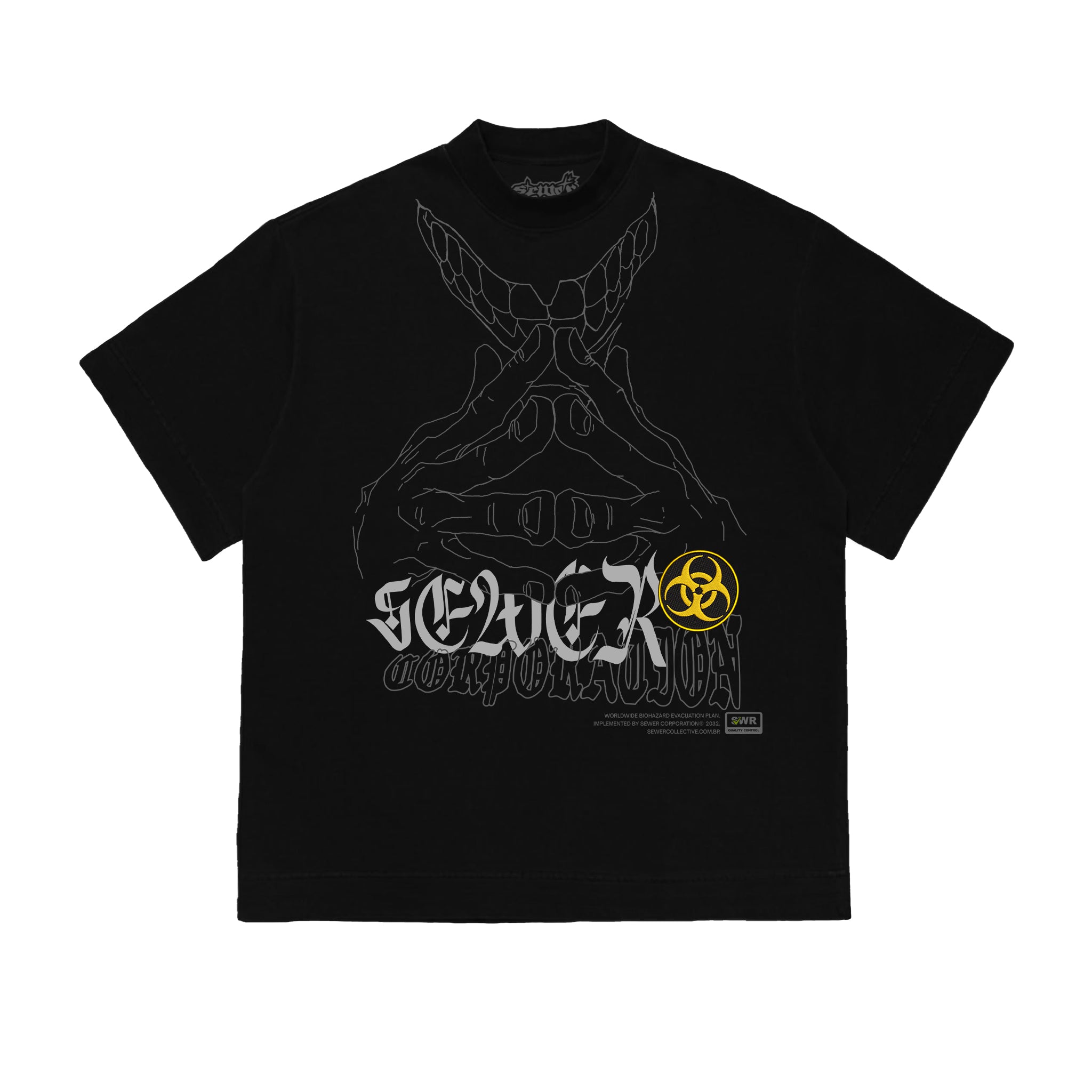 Camiseta Sewer "CORPORATION" Preta