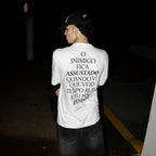 Camiseta Sewer "Eu Não Desisti." Branca