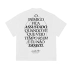 Camiseta Sewer "Eu Não Desisti." Branca