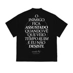 Camiseta Sewer "Eu Não Desisti." Preta