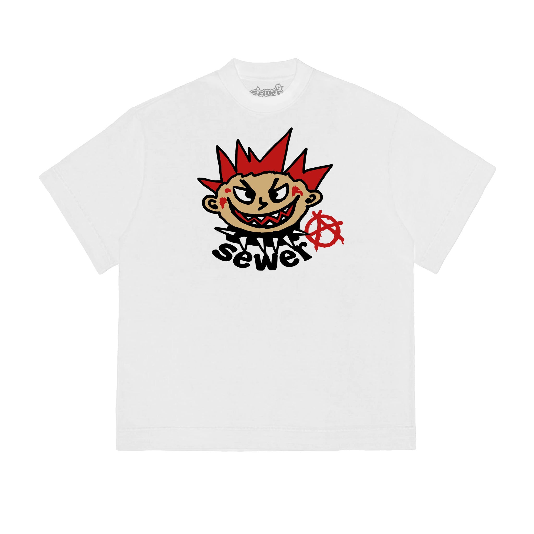 Camiseta Sewer "Punk" Branca