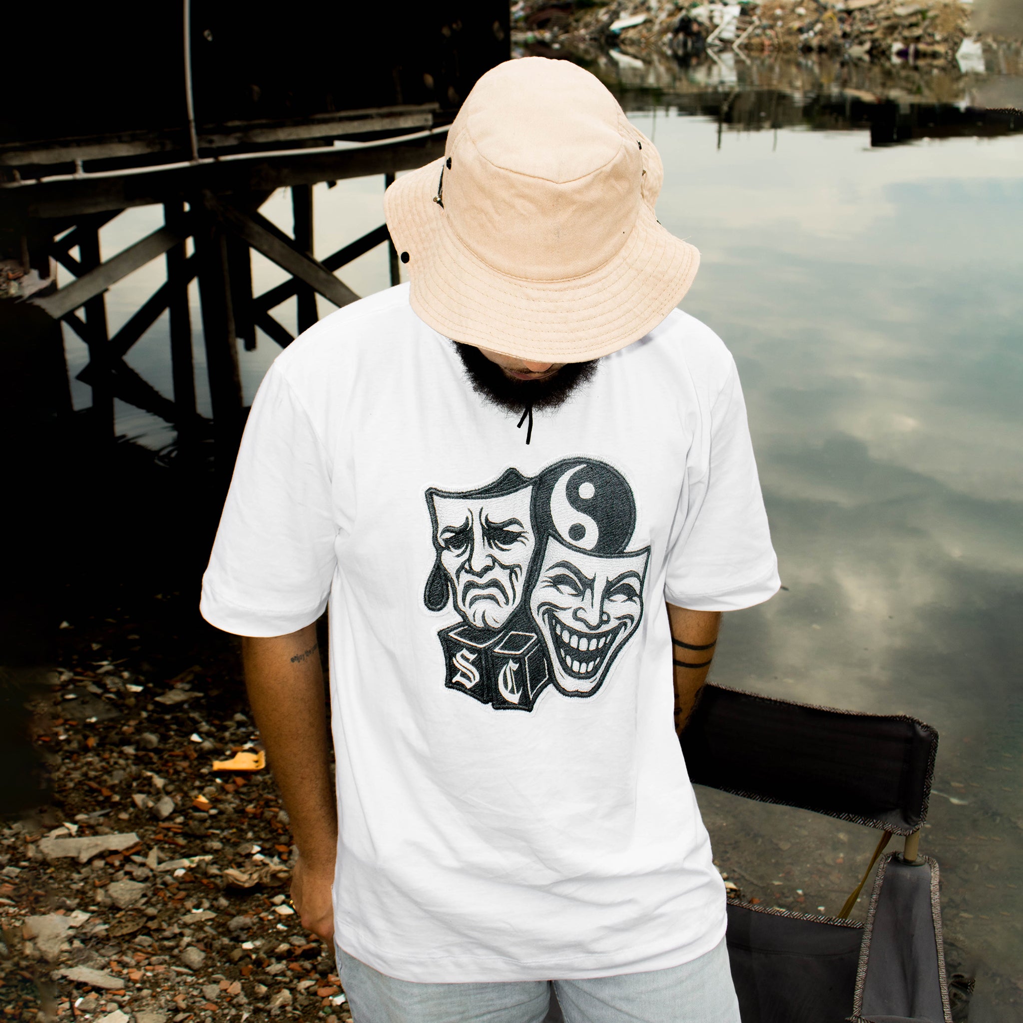 Camiseta Sewer "SC Dice" Branca
